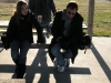 Crystal, Darlene and Michael at the gazebo